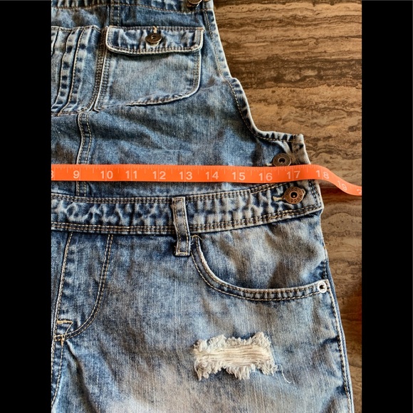 MUDD DENIM JEAN-OVERALLS SIZE Large JR - Picture 6 of 6